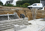 Réalisation des fondations à Domevre-en-Haye
